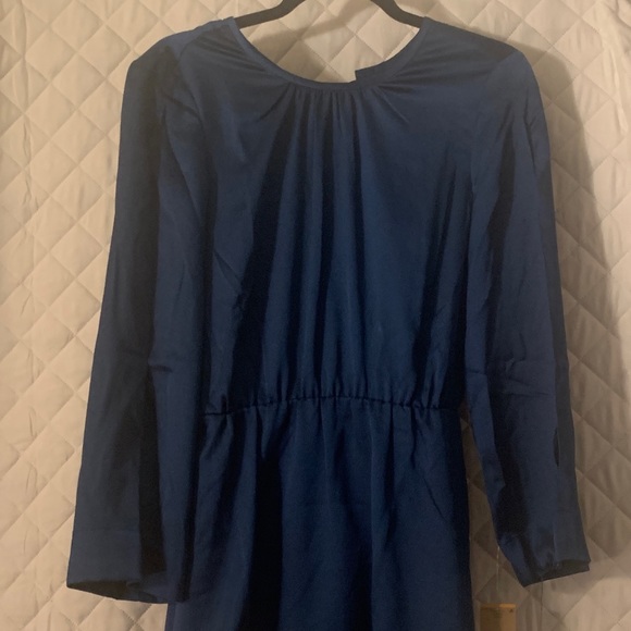 Rachel Roy Blue Long Sleeve Tie Back Dress - Picture 5 of 12